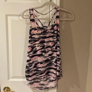 lululemon tank top pink and black